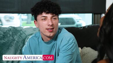 Sexy Naomi Foxxx takes on one huge cock in her tight wet pussy