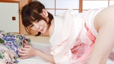 Woman in kimono fucked hard and creampied