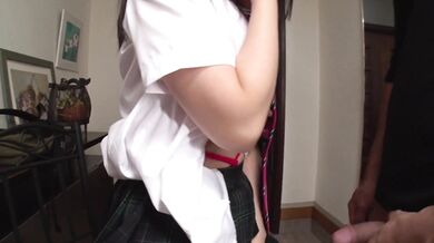 Aroused Yusa Minami gives teacher Japanese blowjob
