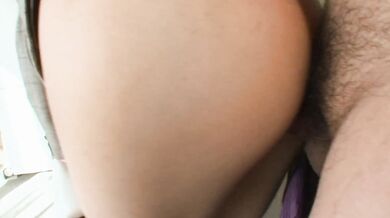 Mature Kiyoe Majima caresses her hairy pussy with a vibrator