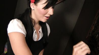 Ashli Orion Gives A Blowjob To A Cock Protruding From Glory HoleSchoolgirl Ashli Orion Gives A Blowjob To A Cock Protruding From Glory Hole