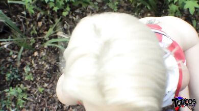 Blonde Cheerleader BBC