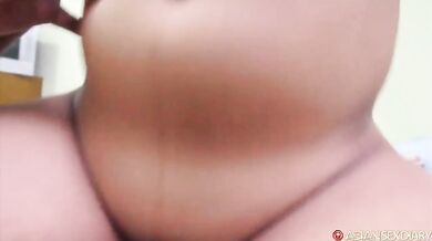 Chubby inexperienced Filipina drilled by horny white traveler while his GF watches