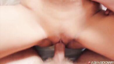 Hot and quiet Filipina mama gets pleasure from white tourist