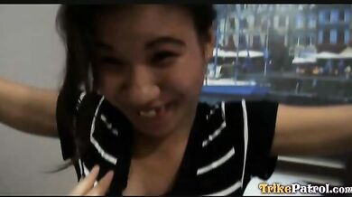 Wild Filipina spinner banged hard in mouth ass and pussy