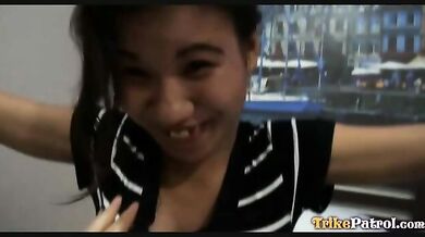 Wild Filipina spinner banged hard in mouth ass and pussy