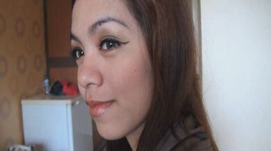 Pretty doe-eyed Filipina girl joins male tourist for early hotel sex romp