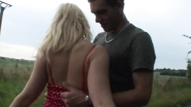 Hard sex outdoors