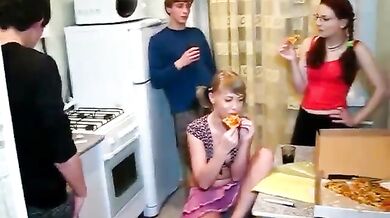 Crazy pizza night