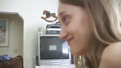 Cock inside tiny slit