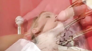 Fingers engulf slippery wet pussy