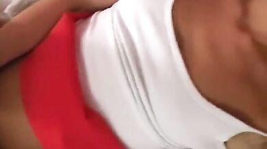 Fingers engulf slippery wet pussy