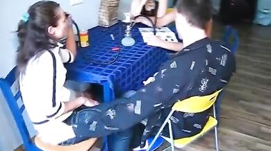 Kitchen teen orgy