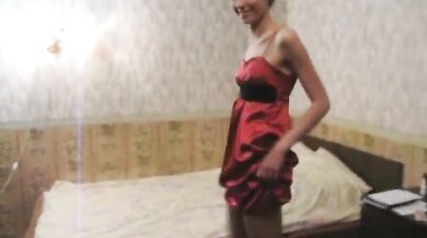 Posh girl masturbates