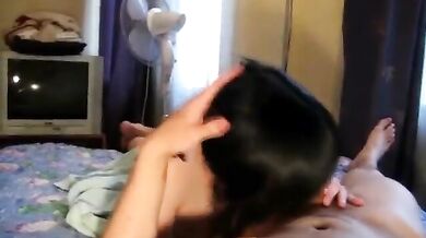Hot blowjob from a cutie