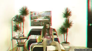 Girl enjoys incredible dildo fucking