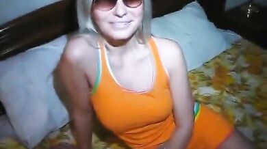 Sexy Blondie loves masturbating