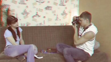 Lad tries new camera