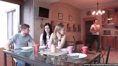 Teens fuck in pairs and more