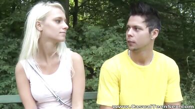 Blonde teeny fucked after breakup