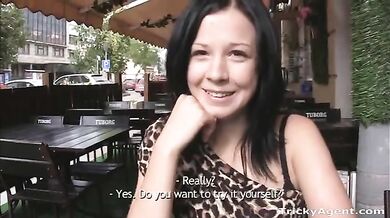Young brunette gets anal fucked hard!