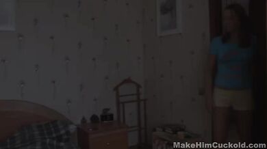 Teeny makes her bf a cuckold