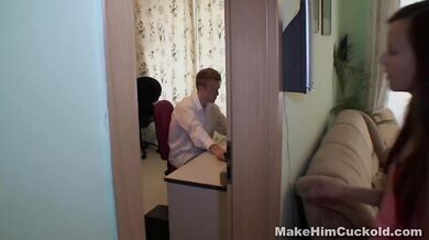 Punished with girlfriend fuck