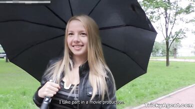 Sex casting for blonde teeny