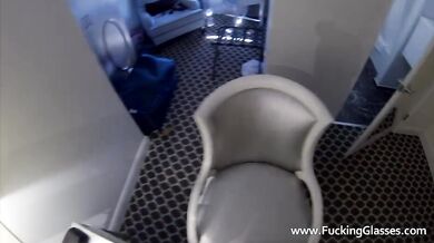 Sexy-ass blonde spy-cam-fucked