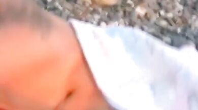 Seashore sunbathing and fucking
