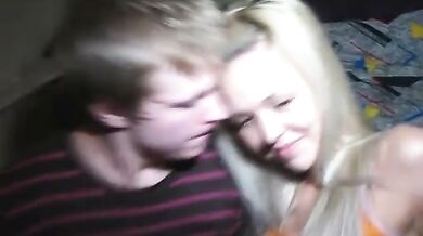 Blonde teeny fond of cock