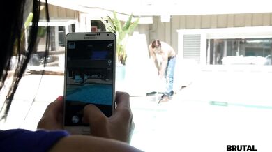 Brute-fucked by a pool boy
