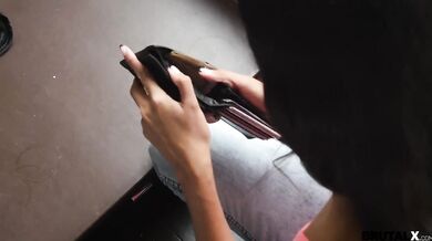 Stepsister fucked for stealing