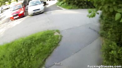 Outdoor fuck in spycam glasses