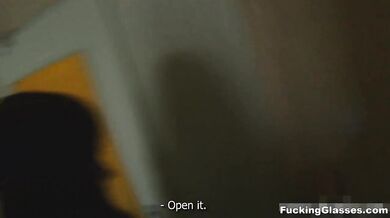Teeny fucked on a balcony