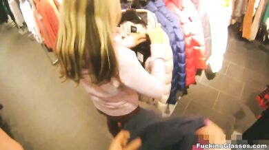 Teeny fucked for a coat