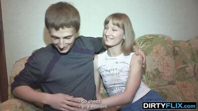 Surprise fuck and double cumshot