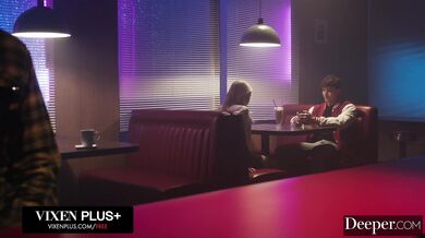 Deeper. Fun sized Cuties Coco Lovelock and Madi Collins Share Parker's Cock