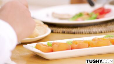 TUSHY Stunning beauty Ginebra & her boss have intense anal