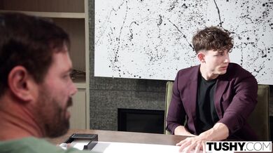 TUSHY Gorgeous Busty Beauty Kazumi Gets DPed By The Boss & New Hire