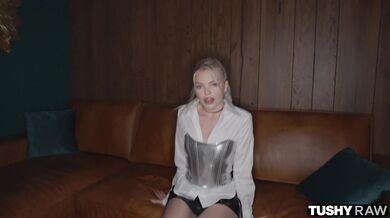 TUSHYRAW Anal-Curious Blonde Ashby Winter Gets Her Tight And Tiny Ass Stretched Out