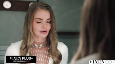 VIXEN Gorgeous Duo Fibi Euro And Emiri Momota Share A Huge Cock In Steamy Threesome