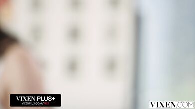 VIXEN Stunning Brunette Model Catherine Knight Can't Resist Photographer's Huge Cock