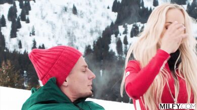 MILFY Ski Instructor Brandi Teaches Young Stud New Tricks