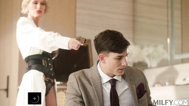 MILFY Busty Blonde MILF Casca Akashova Drains Every Drop Of Young Stud's Cock