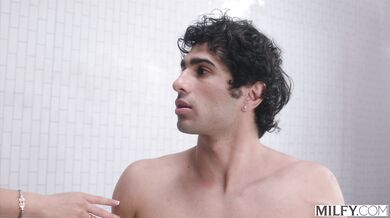 MILFY Sexy French MILF Anissa Kate Drains Stud's Cock At The Spa