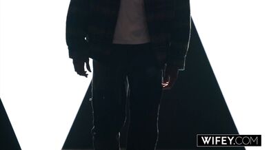 WIFEY Blonde Hotwife Candice Holds Hubby's Hand While Taking A Monster BBC