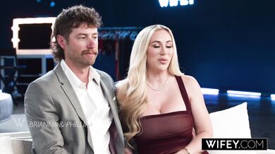 WIFEY Curvy Blonde Hotwife Brianna Coppage Holds Hubby's Hand While Taking Massive BBC