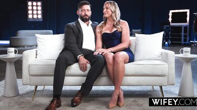 WIFEY Gorgeous Young Blonde Hotwife Naughty Bonnie Gets Double Teamed By Two Huge BBCs