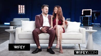 WIFEY Sexy Married Redhead Jezebel Gambino Gets Creampied In Threesome While Hubby Films